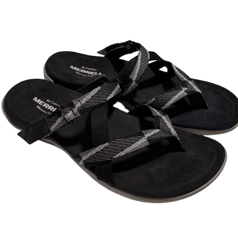 Merrell black sandals sz 7